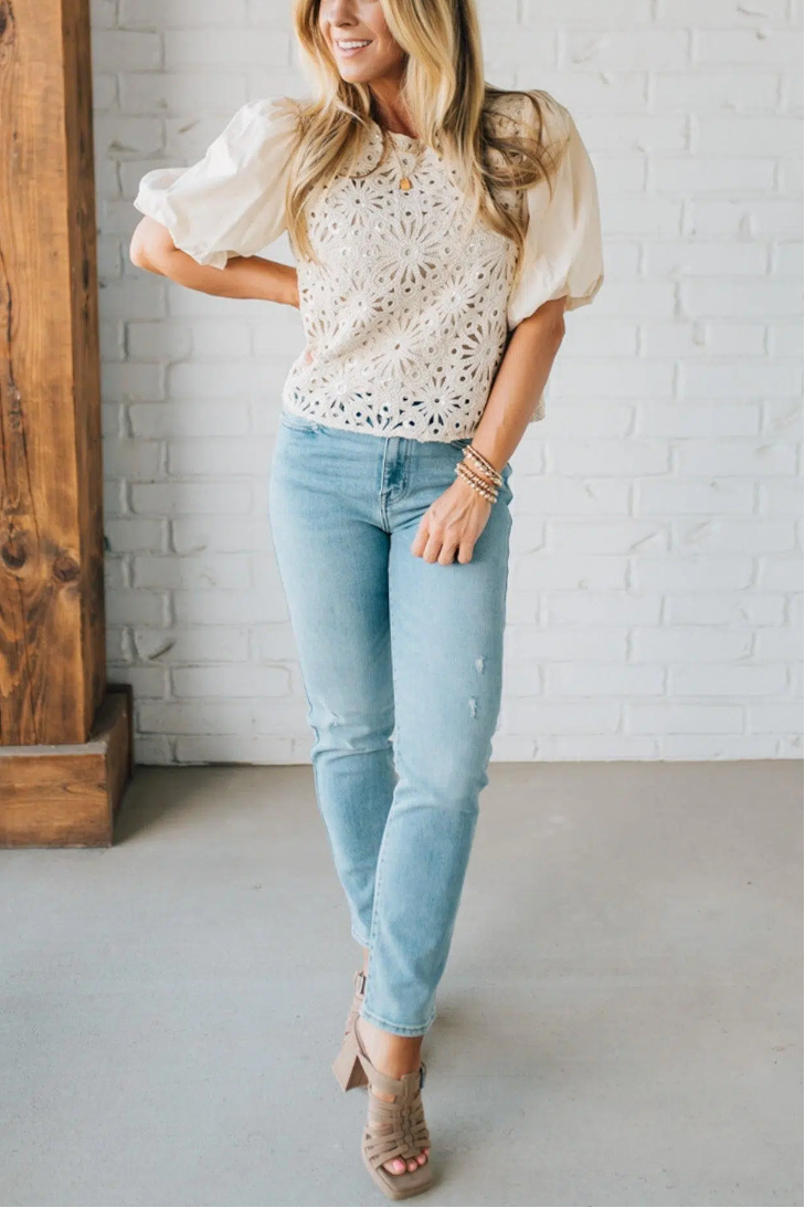 Glam Ready Crochet Top
