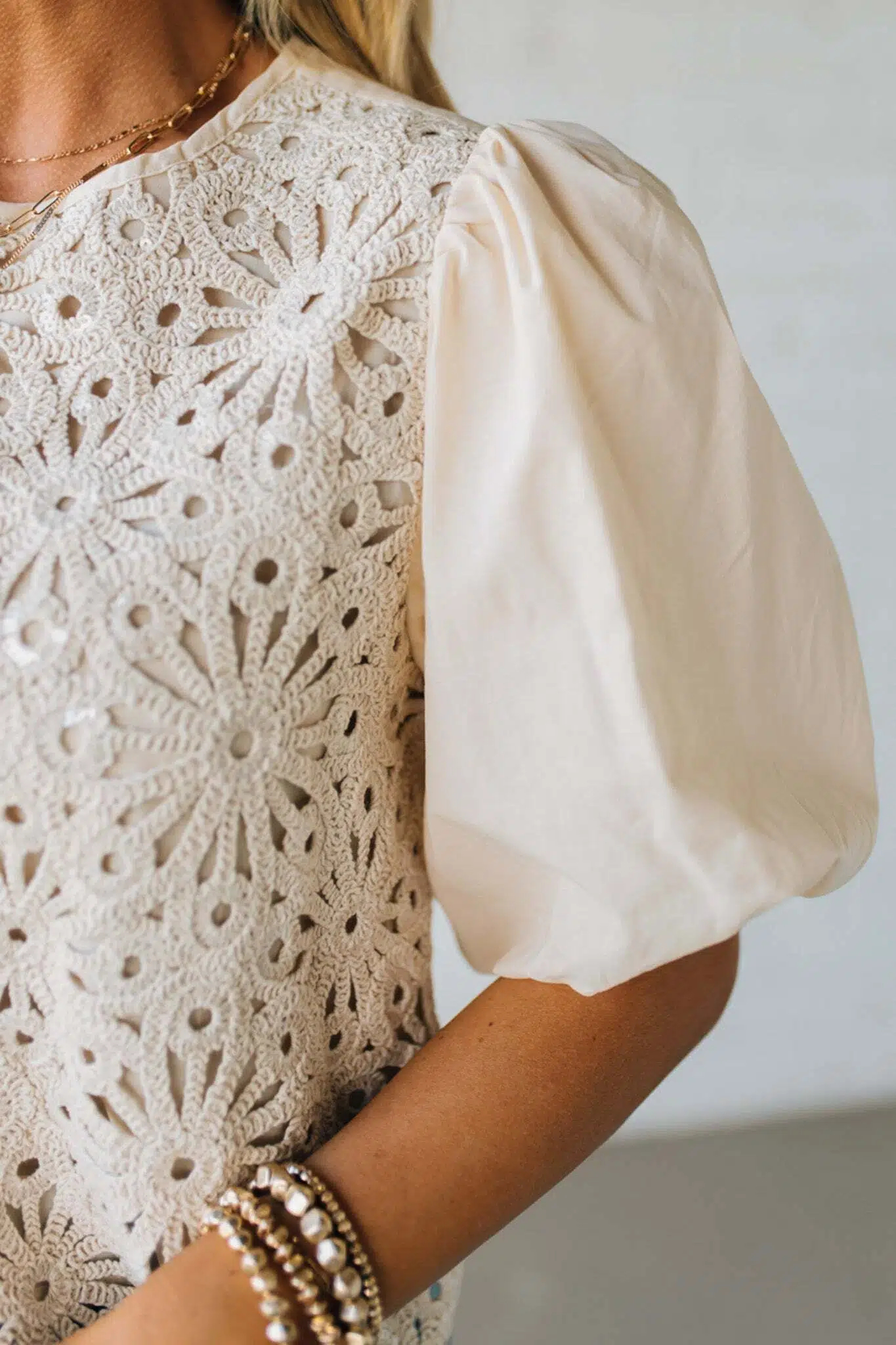 Glam Ready Crochet Top