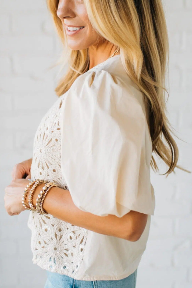 Glam Ready Crochet Top