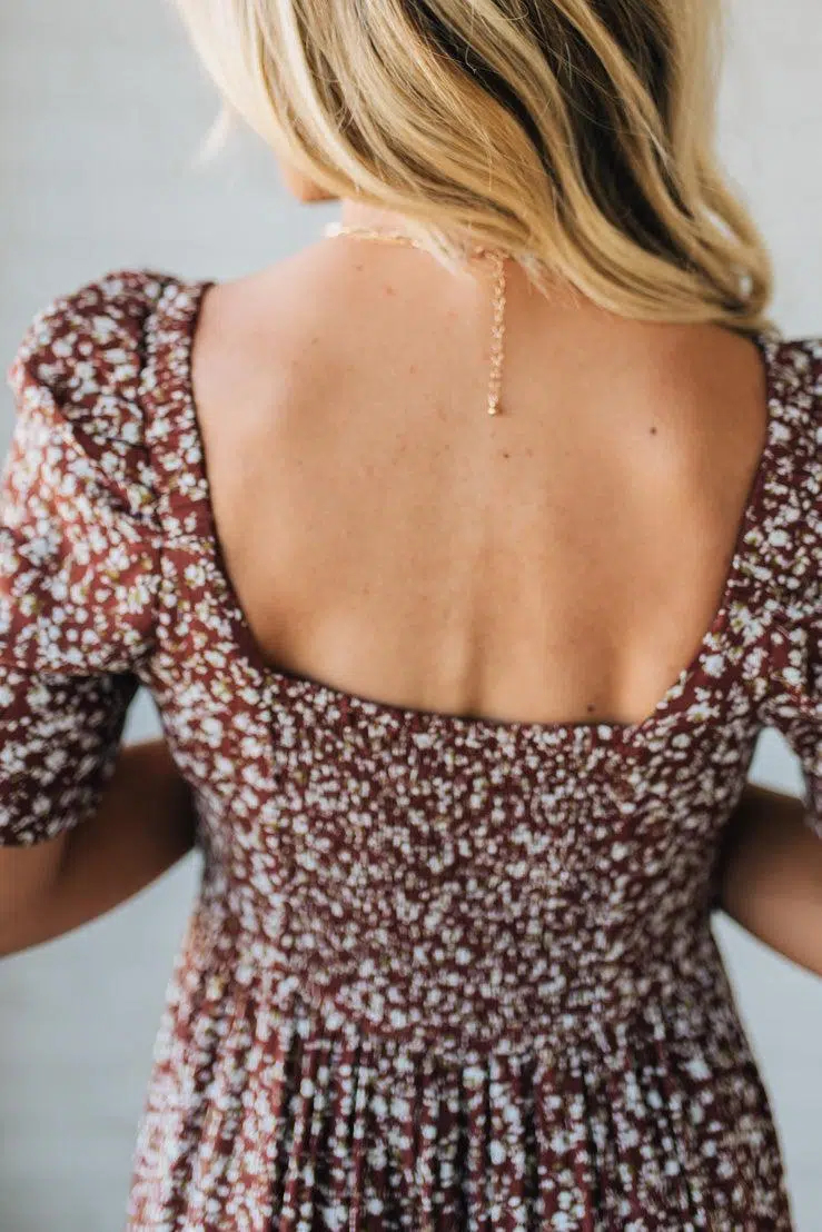 First of All Floral Midi Dress