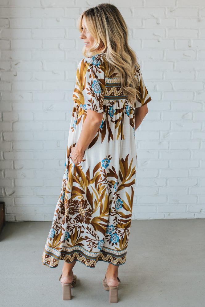 Printed Midi Dress