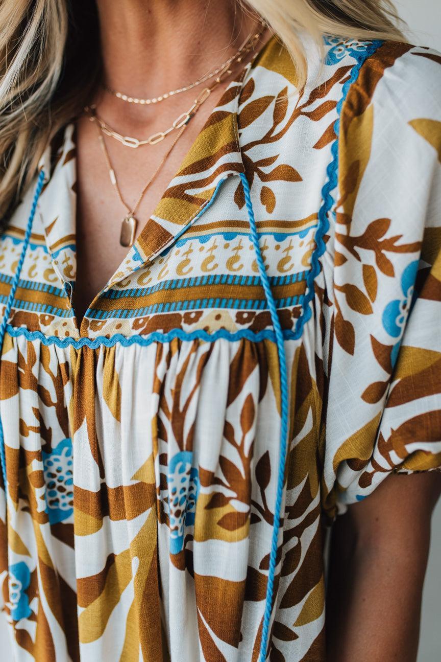 Printed Midi Dress
