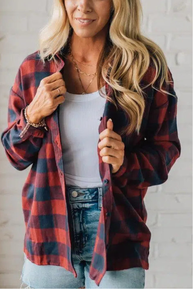 Buffalo Check Boyfriend Flannel