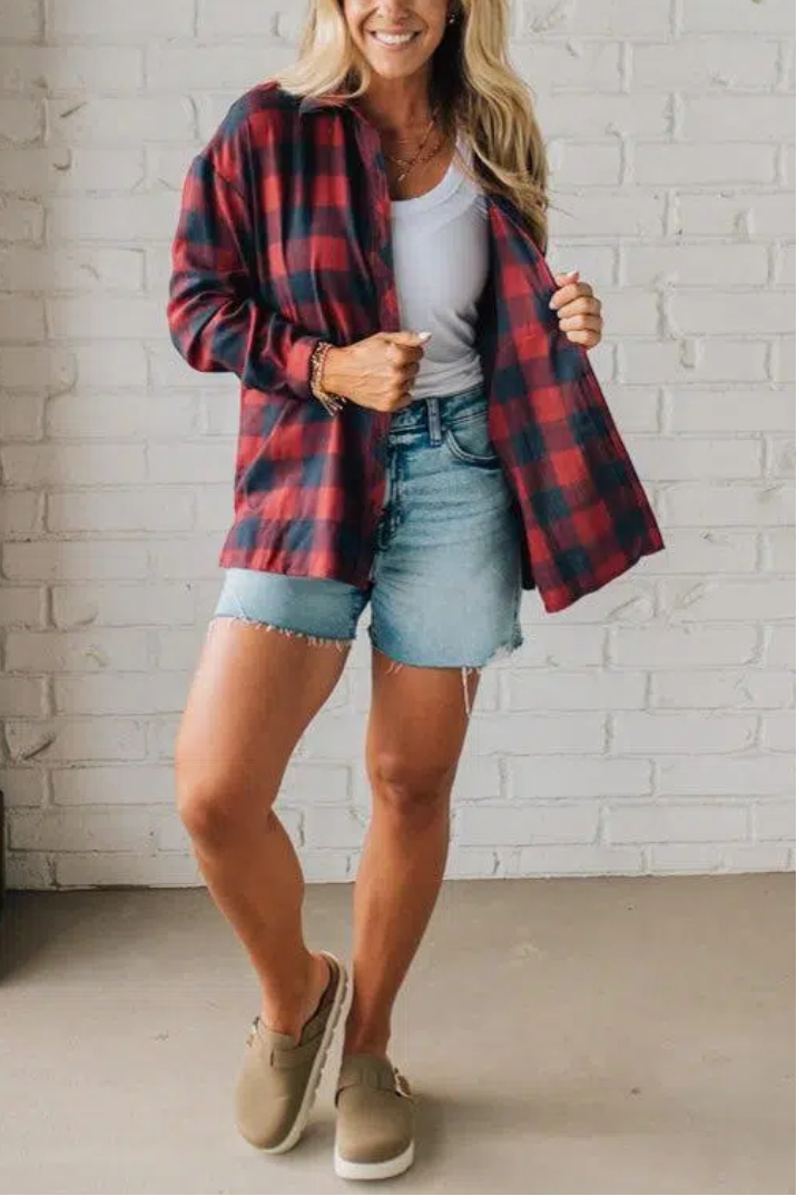 Buffalo Check Boyfriend Flannel