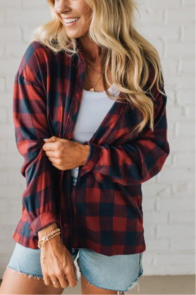 Buffalo Check Boyfriend Flannel