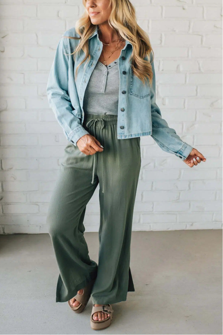 Rita Boxy Fit Denim Shacket