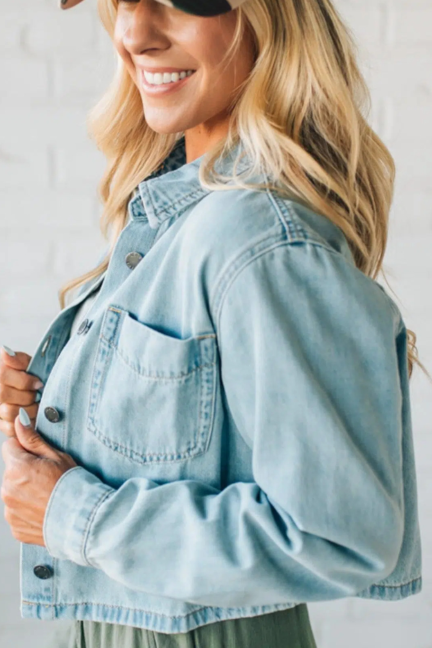 Rita Boxy Fit Denim Shacket