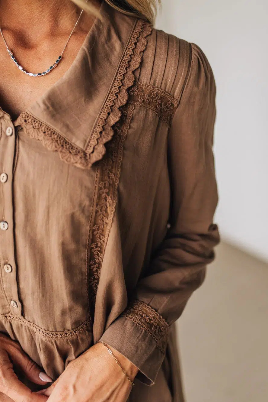 Sandy Collared Shirt Dress