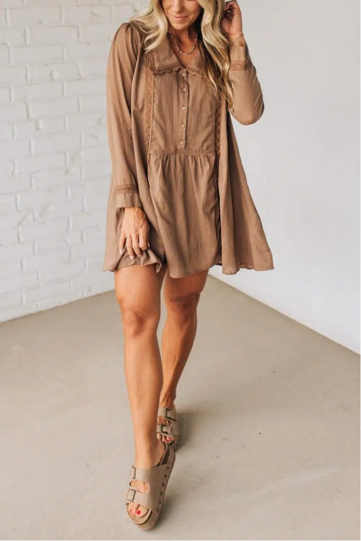 Sandy Collared Shirt Dress