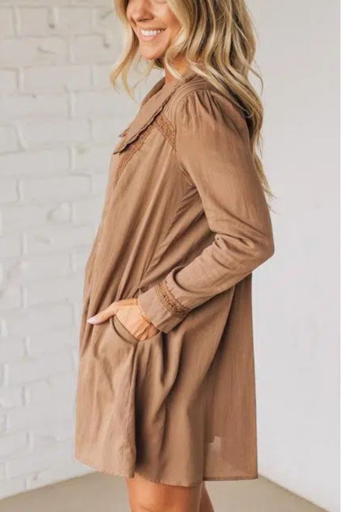 Sandy Collared Shirt Dress