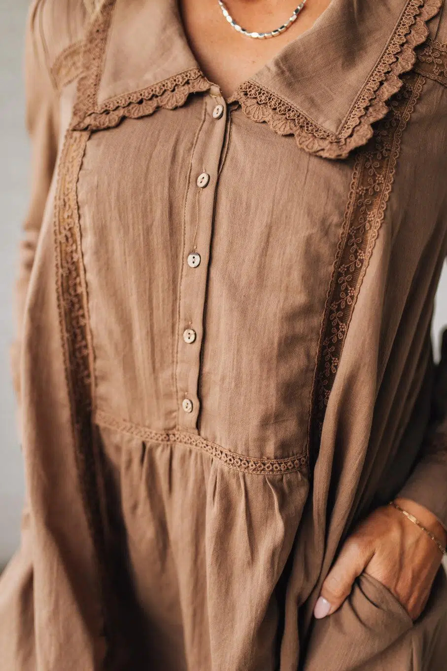 Sandy Collared Shirt Dress