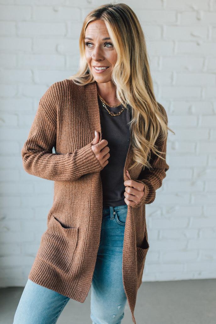 Patch Pocket Knit Cardigan