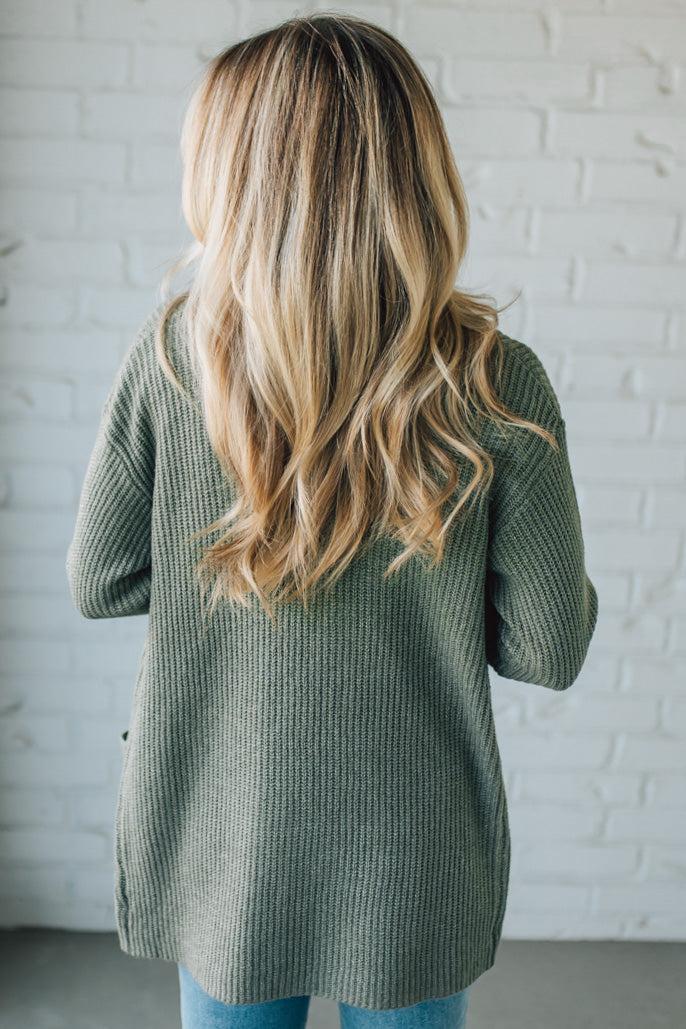 Patch Pocket Knit Cardigan