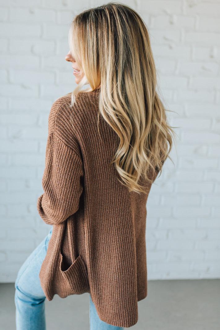 Patch Pocket Knit Cardigan