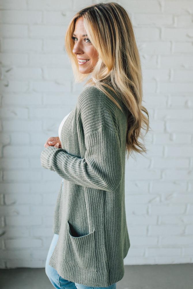 Patch Pocket Knit Cardigan