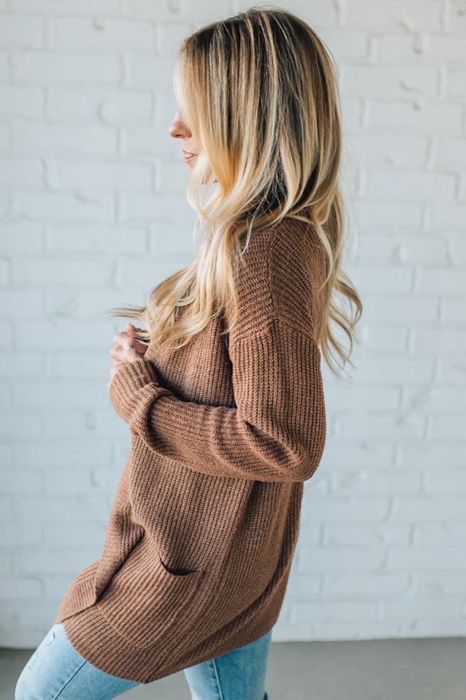 Patch Pocket Knit Cardigan