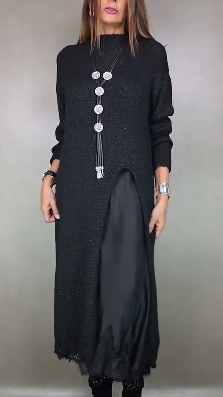 Women Suspender Inner Dress + Smock Casual Suit