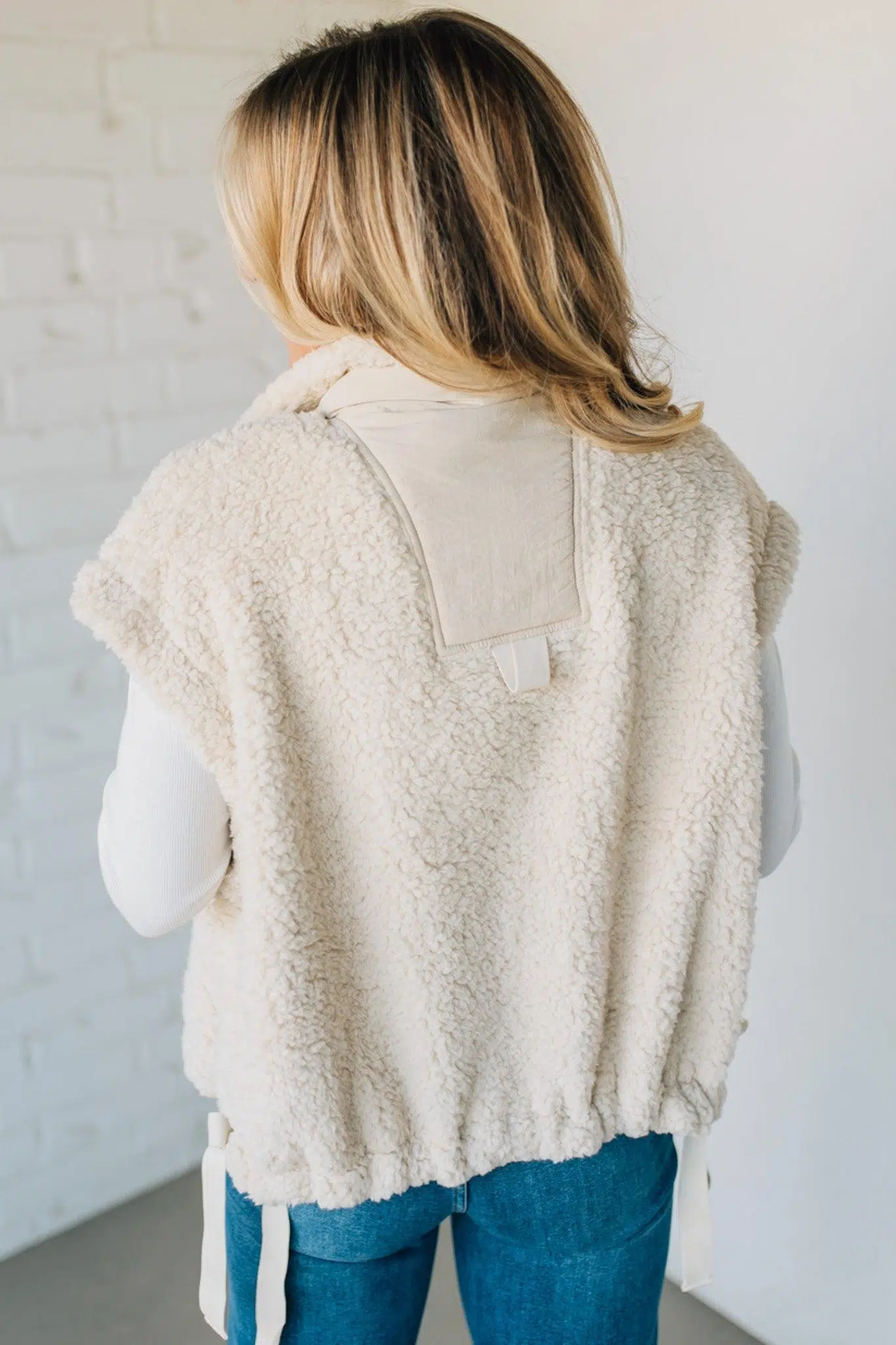 Steph Sherpa Oversized Vest