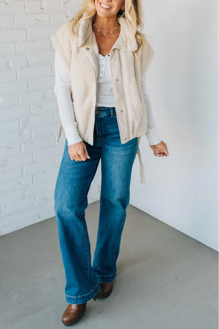 Steph Sherpa Oversized Vest
