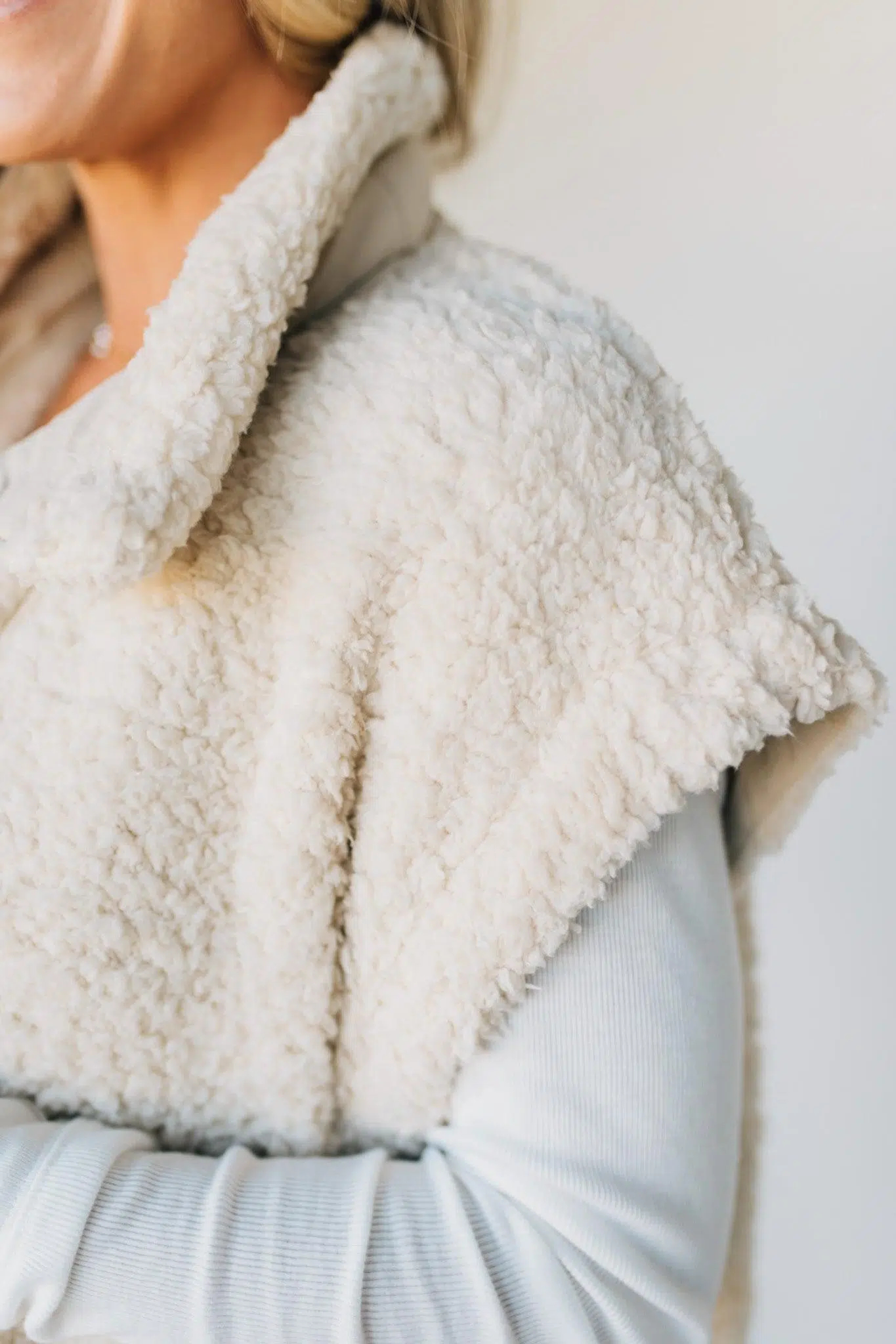 Steph Sherpa Oversized Vest