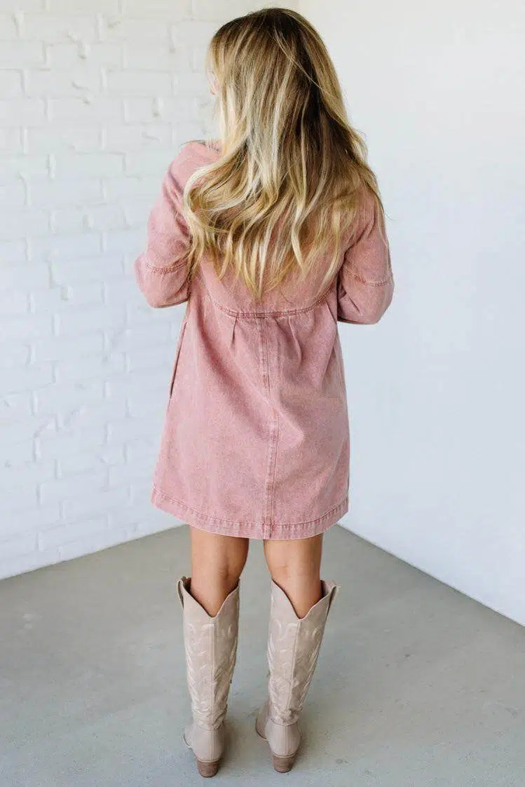 Sara Denim Shirt Dress
