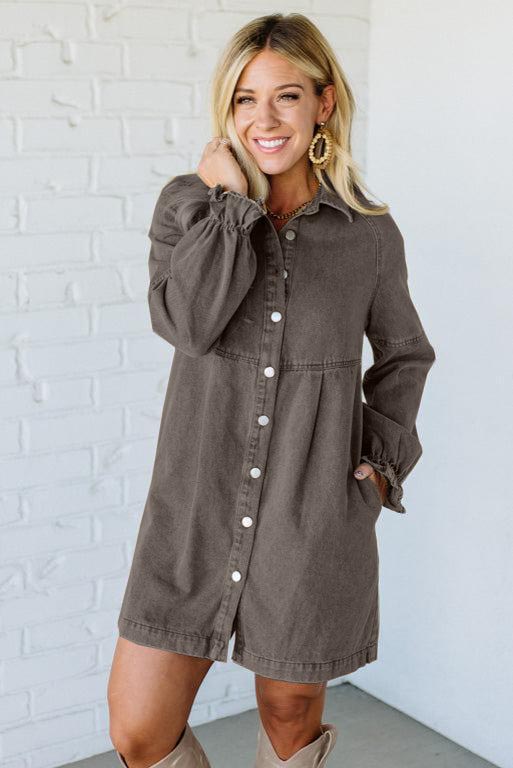 Sara Denim Shirt Dress