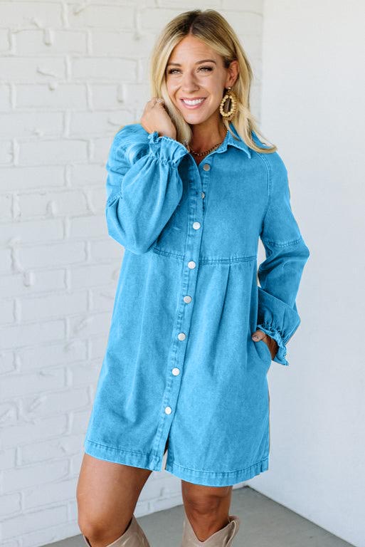 Sara Denim Shirt Dress