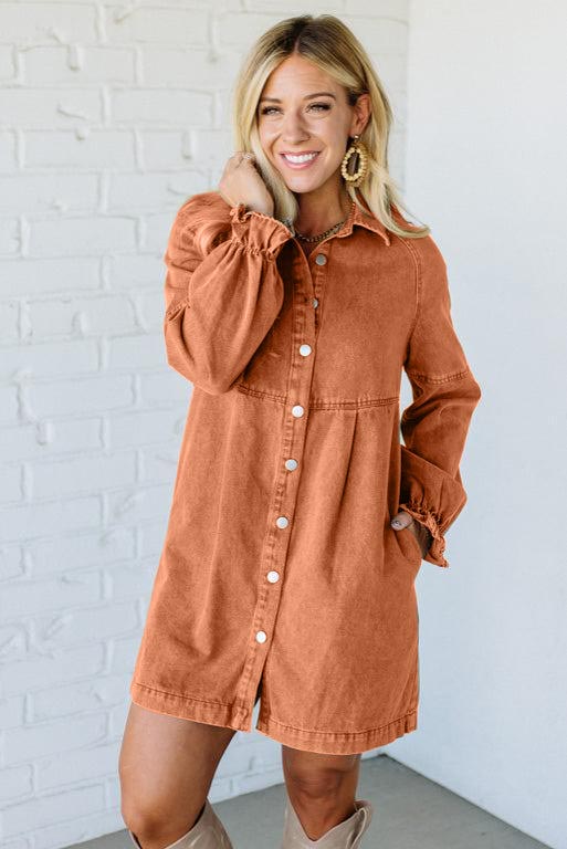 Sara Denim Shirt Dress