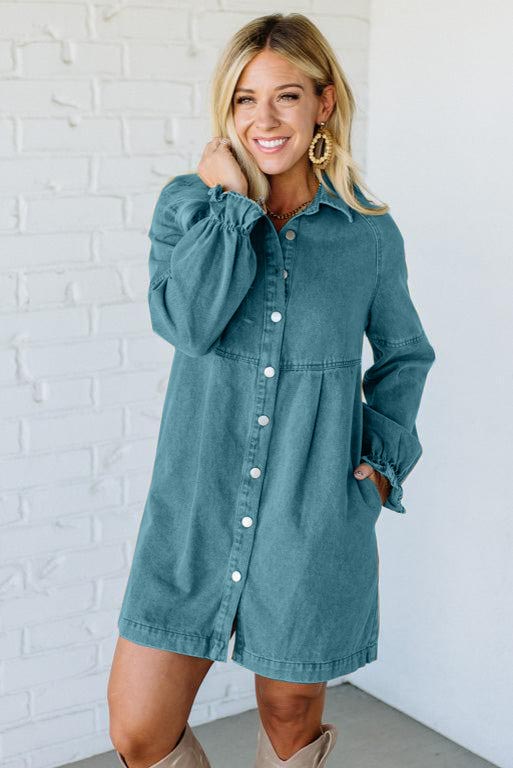Sara Denim Shirt Dress