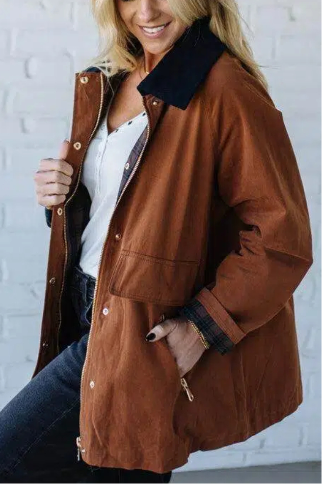 Corduroy Collar Barn Jacket