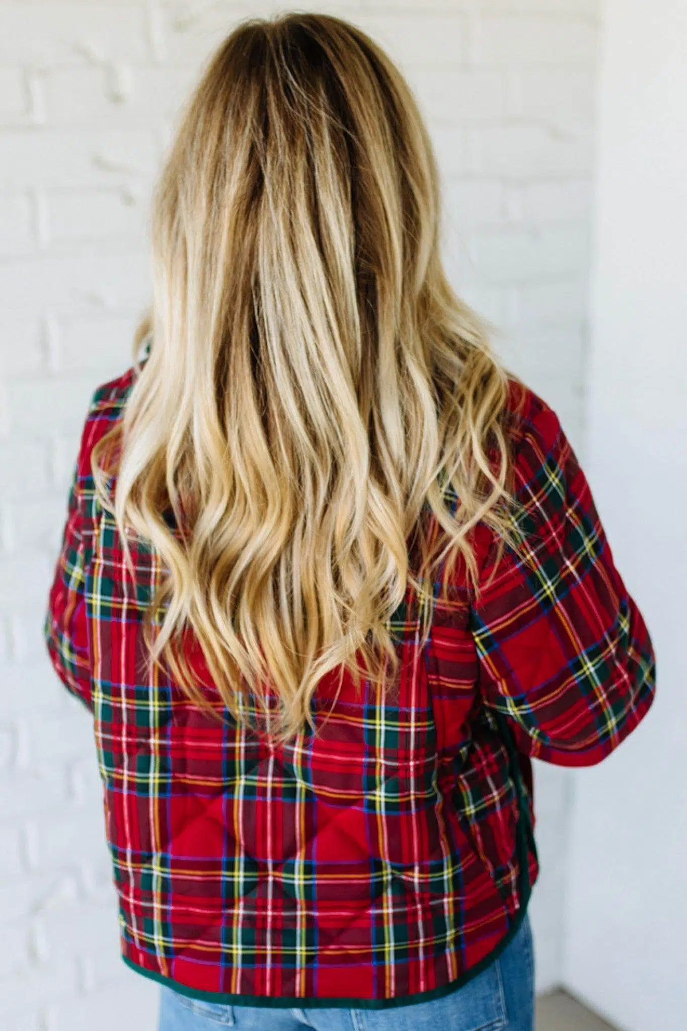 Holiday Plaid Quilted Jacket