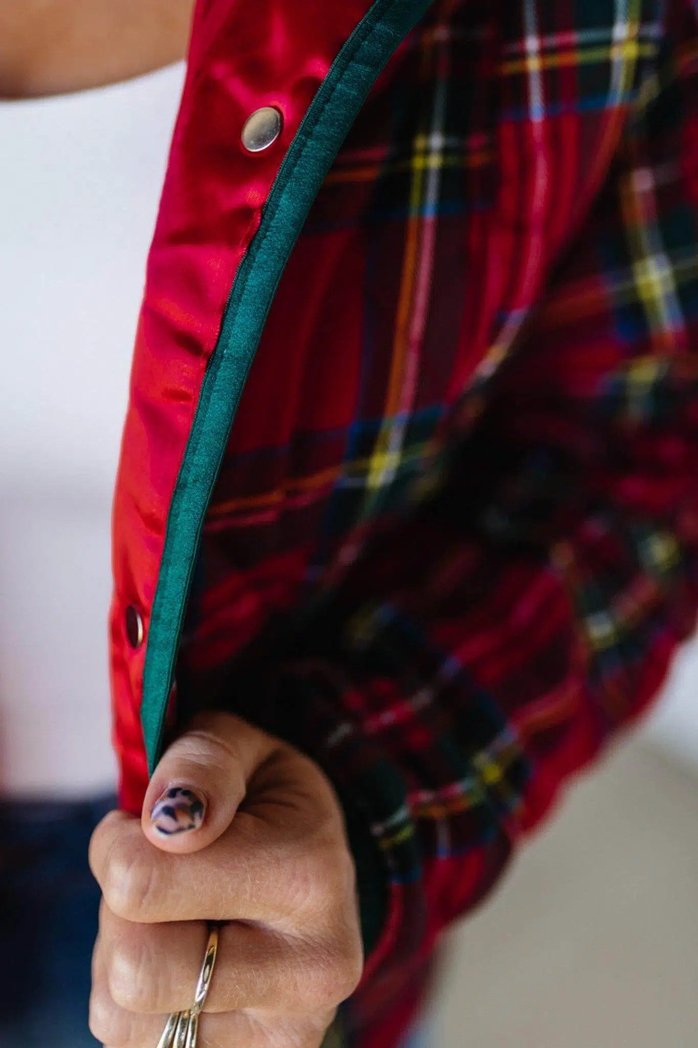 Holiday Plaid Quilted Jacket
