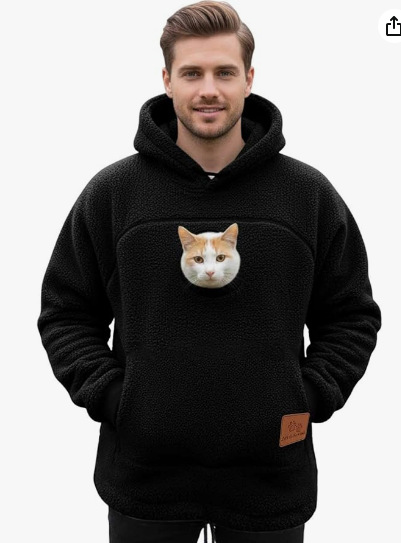 Pet Carrier Sweatshirt Puppy Kitten Holding Hoodies