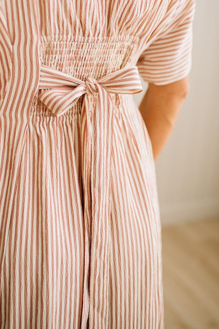 Fern Striped Button Down Dress