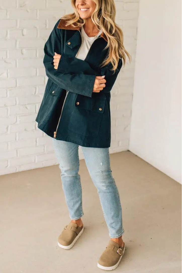 Gingham Lined Chore Jacket