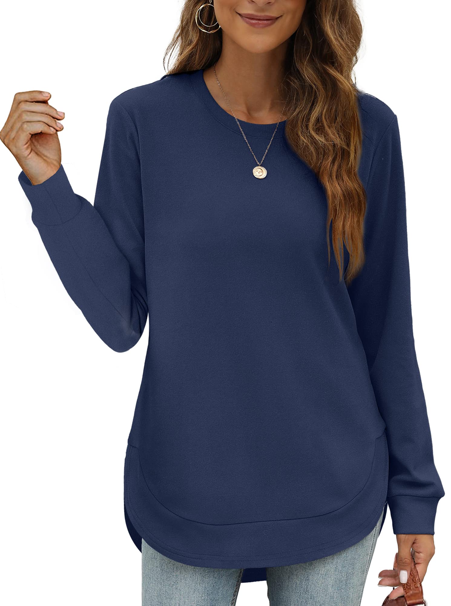 New Women's High Low Curved Hem Tops (Buy 2 Free Shipping)