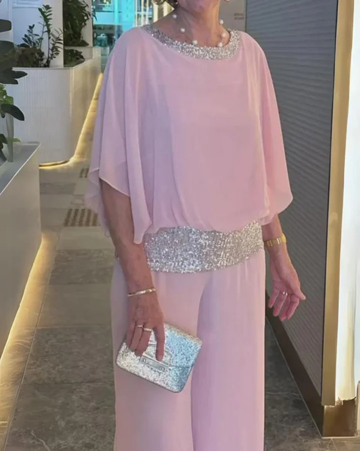 Elegant, Loose-Fitting Two-Piece Set