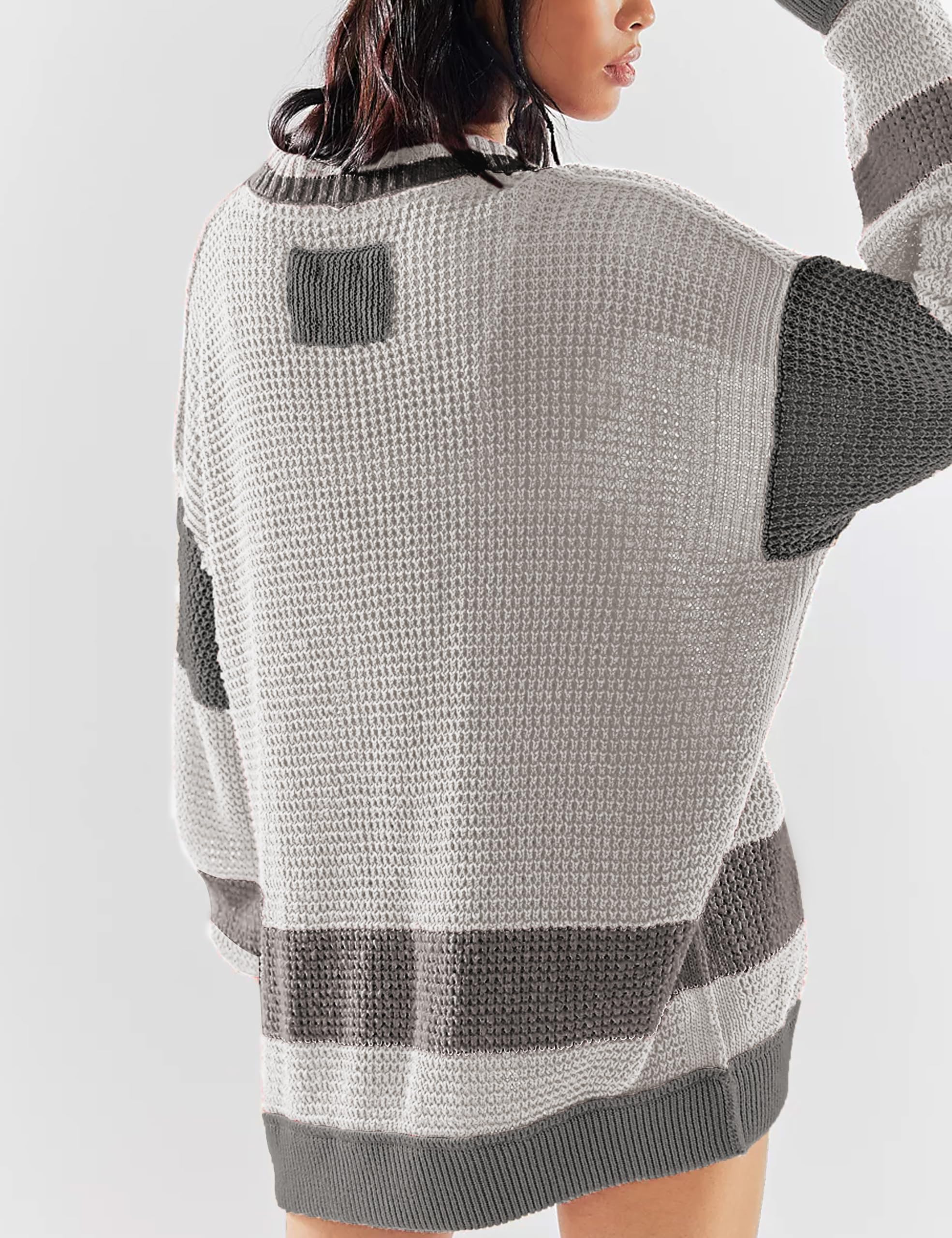 Cute Knit Cardigan for Women Pockets Button Down Crochet Sweater