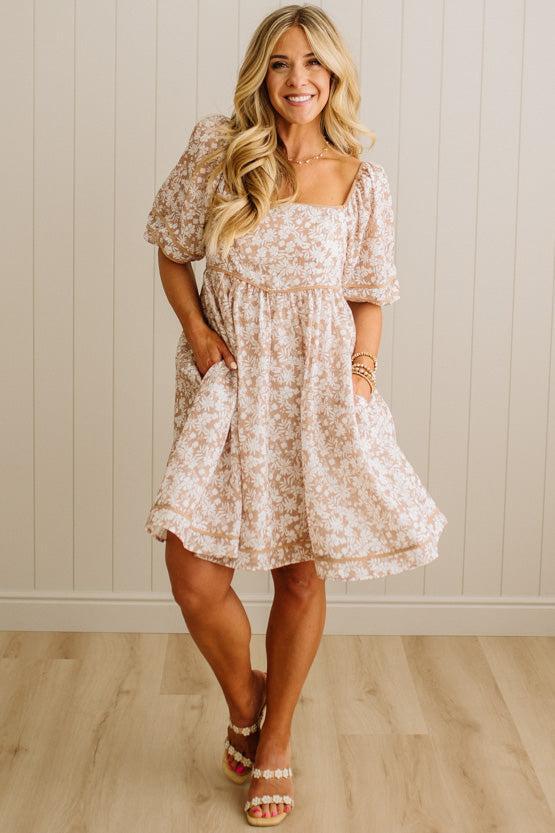 Natalie Square Neck Mini Dress