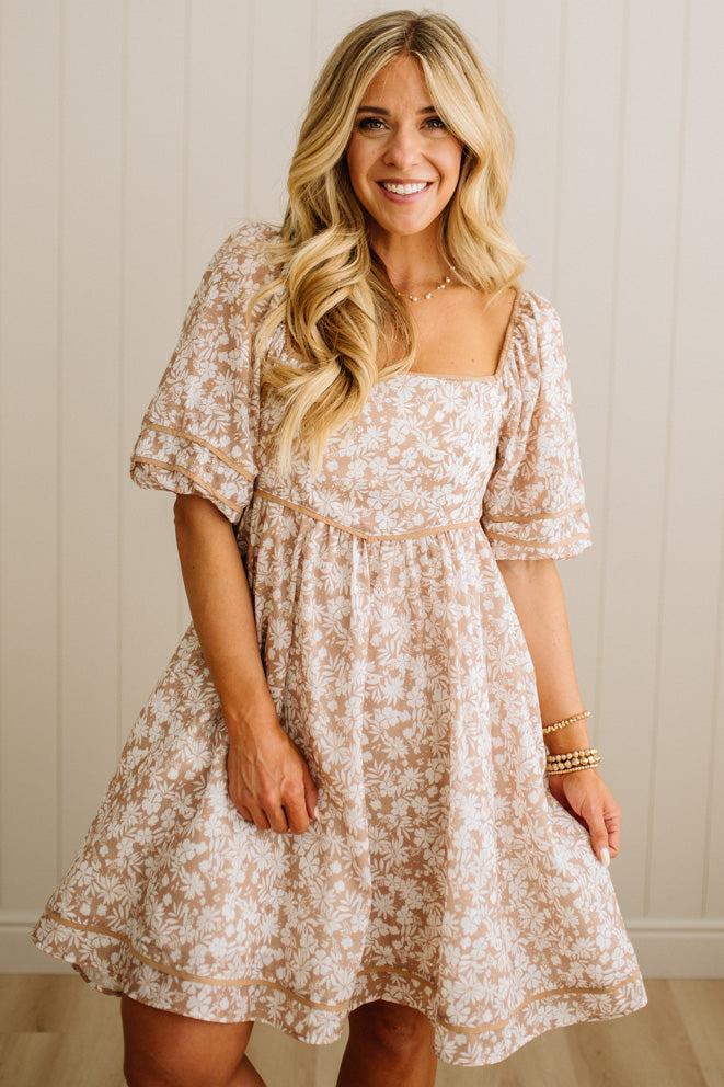 Natalie Square Neck Mini Dress