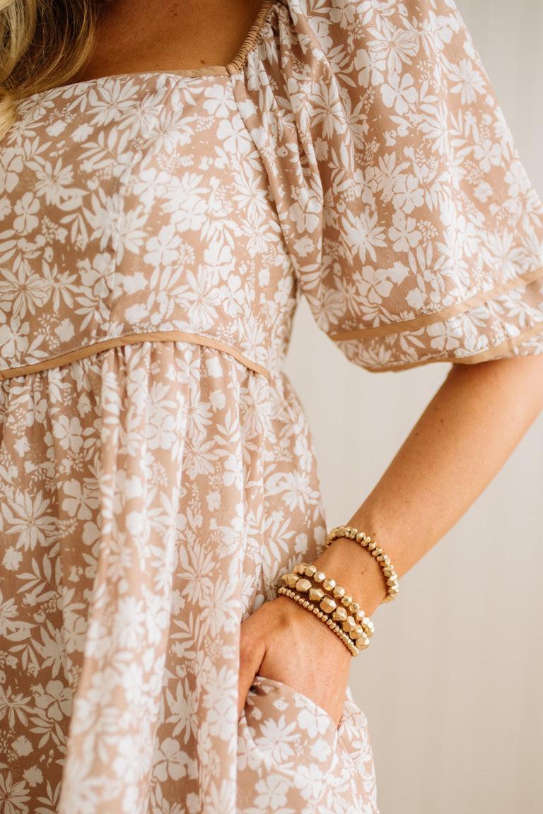 Natalie Square Neck Mini Dress