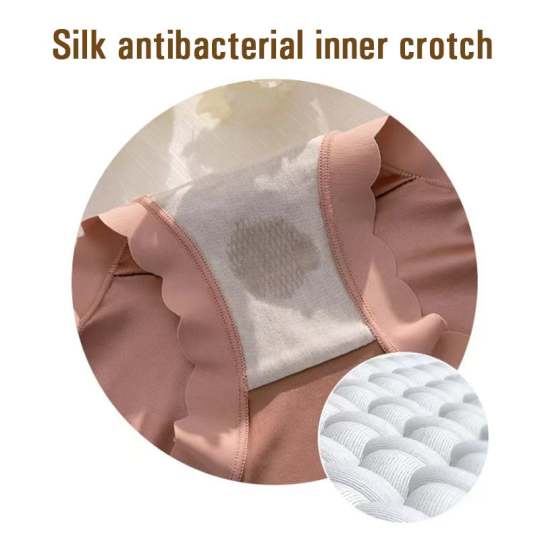 Premium Satin Antibacterial Ice Silk Moistureabsorbing Panties
