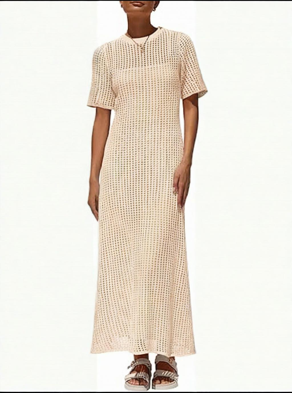 Women's Eyelet Cover Up Maxi Dresses