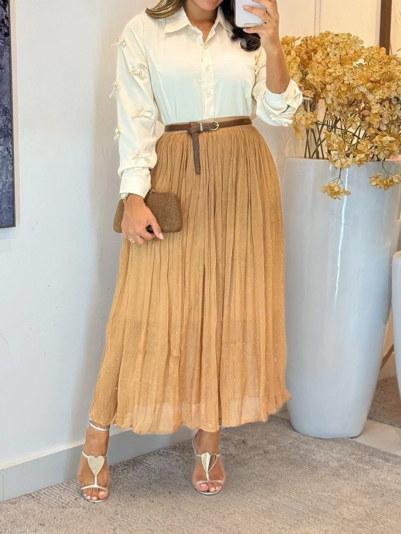 Shiny Muslin Skirt