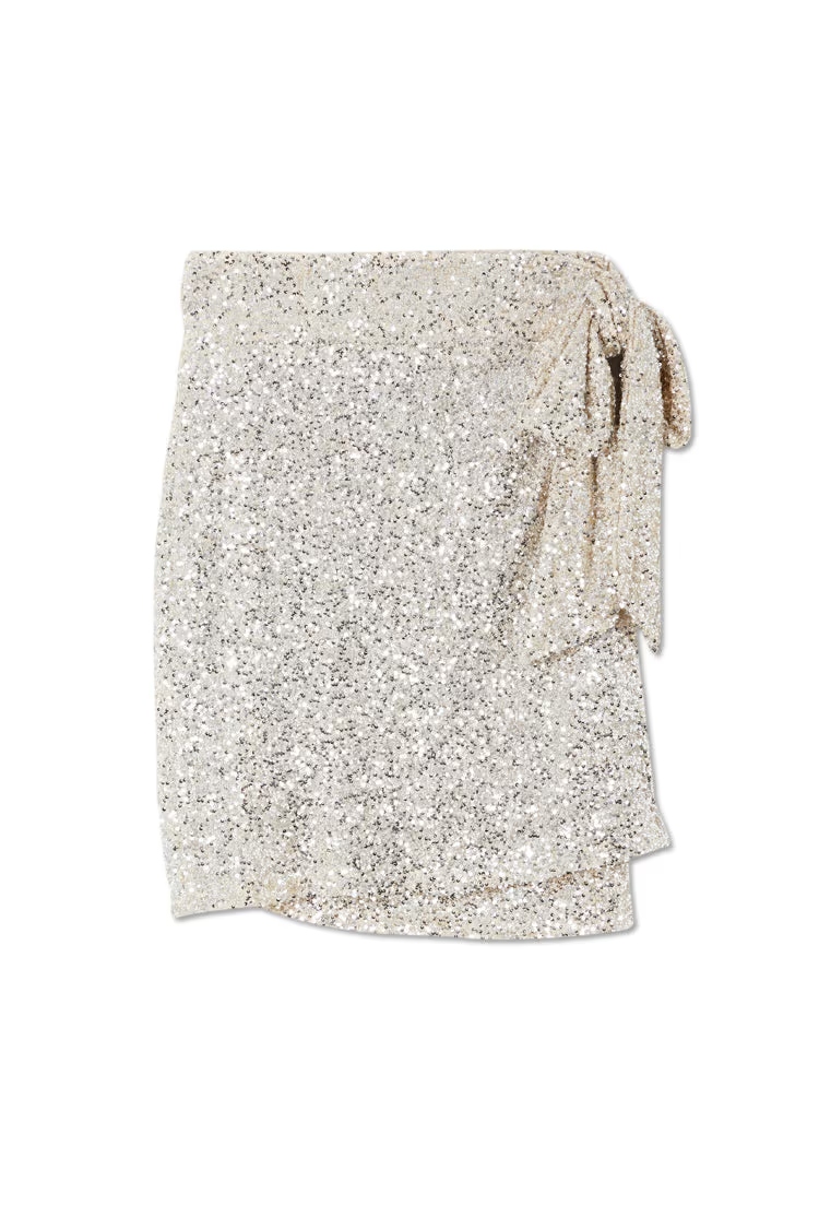 Sequin Maxi & Mini Wrap Jaspre Skirt