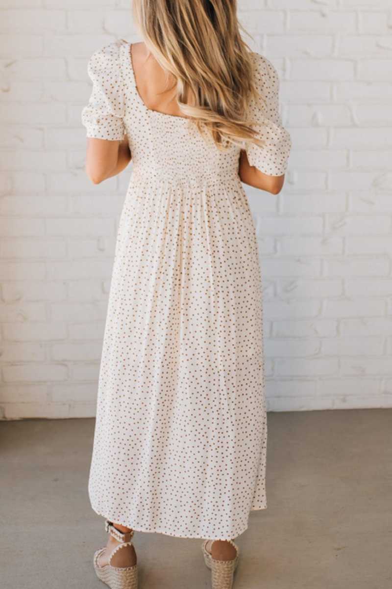 Polka Dot Midi Dress