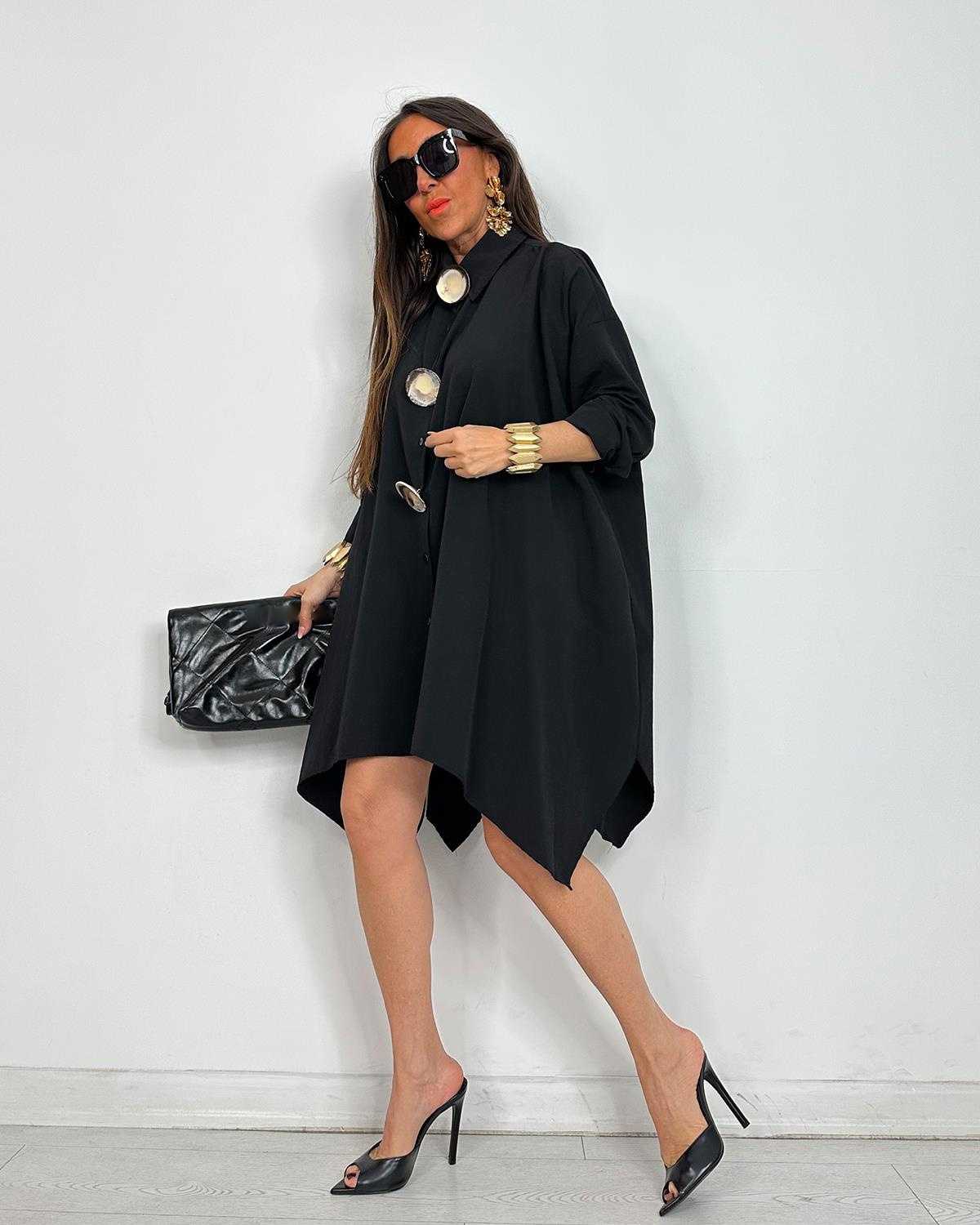 Trendy Asymmetrical Longline Shirt