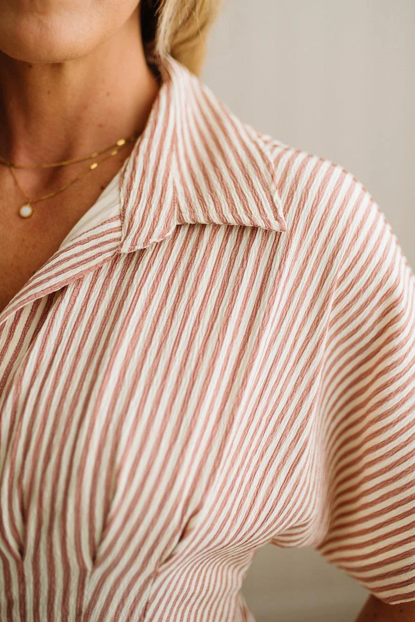 Fern Striped Button Down Dress
