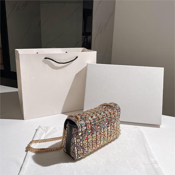 Women's Rhinestone Decorated Evening Bag