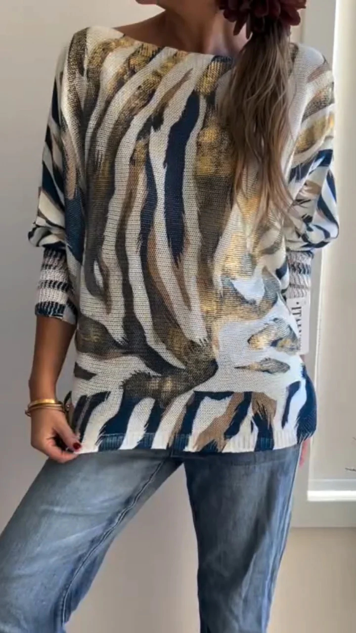 Women Round Neck Casual Top